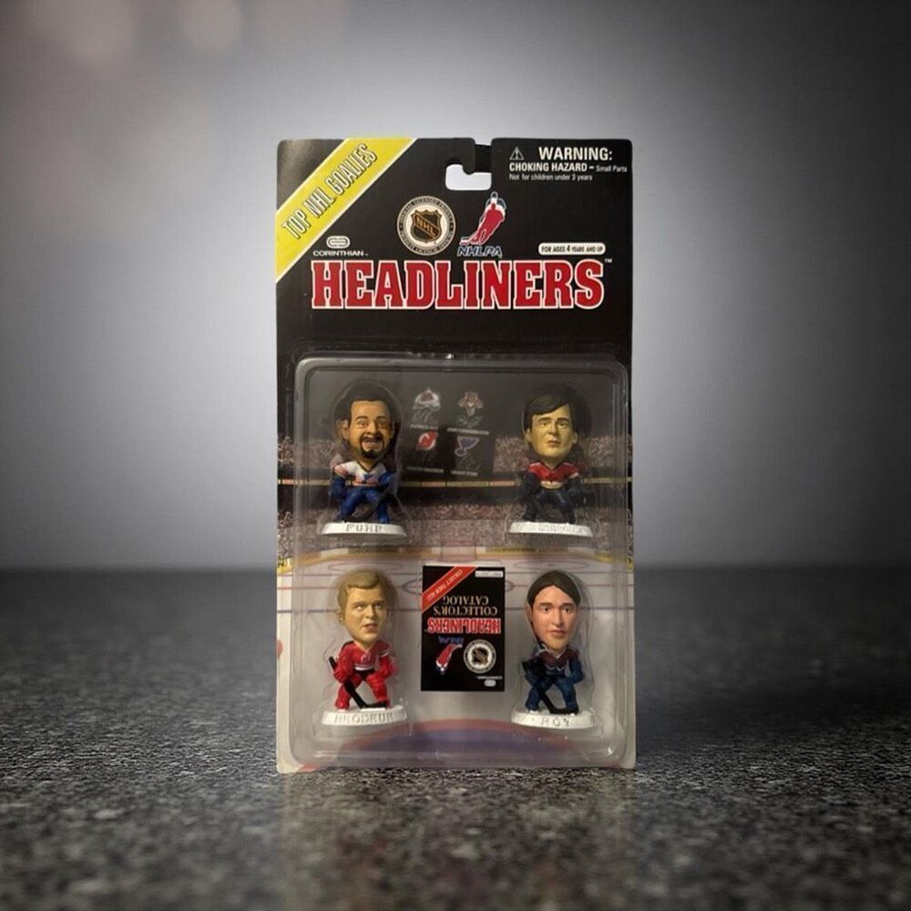 Corinthian NHL Headliners 4 Pack Best Goalies Fuhr, Roy,Vanbeisbrouck Figures
